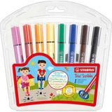 Stabilo 368 Trio Yaylı Uçlu Keçeli Kalem 8 Renk