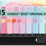 Stabilo 7015-02-5 Boss Original 15'li Yeni Pastel Fosforlu Kalem Set