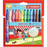 Stabilo 980-12-02 12 Renk Power Max Keçeli Kalem