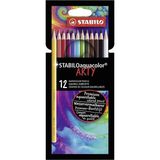 stabilo aquacolor arty 12 renk kuru boya kalemi 1612/1-20 - Yok