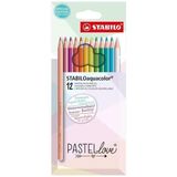 stabilo aquacolor pastel love 12 renk kuru boya kalemi 1612/7 - Yok