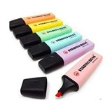 Stabilo Boss Fosforlu Işaretleme Kalemi Pastel Renkler 6'lı Set - Siyah