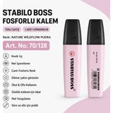 Stabilo Boss Fosforlu Kalem 1 Adet – Metin Işaretleme Kalemi - 70/128 NATURE WILDFLOW.PUDRA