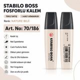 Stabilo Boss Fosforlu Kalem 1 Adet – Metin Işaretleme Kalemi - 70/186 NATURE BEJ