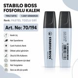 Stabilo Boss Fosforlu Kalem 1 Adet – Metin Işaretleme Kalemi - 70/194 PASTEL TOZLU GRİ