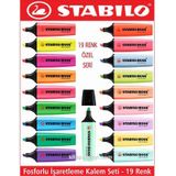 Stabilo Boss Fosforlu Kalem Seti Özel Seri 19 Adet Çok Renkli