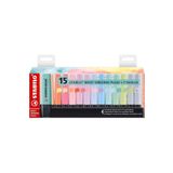 Stabilo - Boss Original Pastel - İşaretleme Kalemi - 15'li Masa Seti - 14 Renk (2x Tozlu Gri)