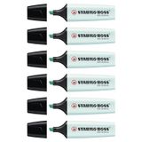 STABILO BOSS orijinal pastel fosforlu kalem, 2-5 mm eğimli uç, turkuaz, pastel, 6'lı paket