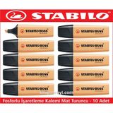 Stabilo Boss Pastel Mat Turuncu 10'lu Fosforlu Kalem