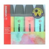 Stabilo Boss Pvc Paket Yeni Pastel Fosforlu Kalem 4'lü - Renkli - 1 Adet