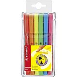 stabilo flash 6 renk fosforlu kalem (ışaret kalemi) 1-3,5mm kesik uçlu yeni 555/6 - Yok