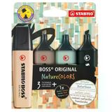 Stabilo Fosforlu Kalem Boss Naturecolors 4Er S-M-G-B 70/4-2-5