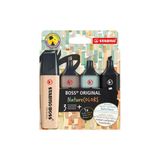Stabilo Fosforlu Kalem (İşaret Kalemi) Boss Naturecolors 4Er S-M-G-B 70/4-2-5 (4 Lü Set)