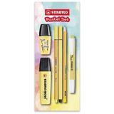 stabilo fosforlu kalem (ışaret kalemi) boss original 2-5 mm kesik uç tek renk pastel set sarı 70/144-6 (6 lı paket) - Yok