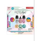 Stabilo Fosforlu Kalem (İşaret Kalemi) Pastel Love Mini Okul Seti 35 Parça Eo77/5-9