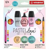 stabilo pastel love mini world okul seti 18 parça 77/5-8 - Yok