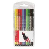 Stabilo Pen 68 - 10 Renk Şeffaf Paket