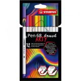 Stabilo Pen 68 Brush Arty 12 Renk Keçe Uçlu Boya Kalemi