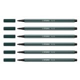 STABILO Pen 68 keçeli kalem, çizgi kalınlığı: 1,0 mm, yeşil toprak VE=6