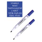 Stabilo Plein Whiteboard Marker, Mavi Tahta Kalemi, 2 Adet Set