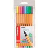 Stabilo Point 88 0.4 mm Metal Uçlu 8’li Pastel Fineliner Kalem Seti