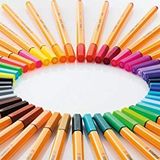 STABILO point 88, Fineliner 0,4 mm – 10 kalem kutusu – neon mavi