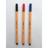 Stabilo Point 88 Fineliner Keçeli Kalem 3'lü Set - 1 Adet - Kırmızı - Siyah
