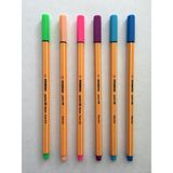 Stabilo Point 88 Fineliner Keçeli Kalem 6'lı Set - 1 Adet - Kırmızı