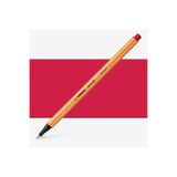 Stabilo Point 88 Fineliner Pen 0.4Mm Ince Kece Uclu Kalem Koyu Kirmizi