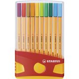 STABILO point 88 - İnce Keçe Uçlu Kalem - ColorParade - Çeşitli Renkler - 20 adet