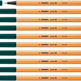 Stabilo Point 88 keçeli kalem, 10'lu paket, çam yeşili | 10 paket köknar yeşili