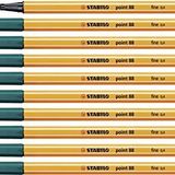 Stabilo Point 88 keçeli kalem, 10'lu paket, çam yeşili