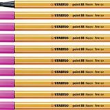 Stabilo Point 88 Neon Pembe 10'lu Keçe Uçlu Kalem