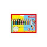 Stabilo Woody 3İn1 Duo Kuru Boya Kalemi 10 Ren + Kalemtıraş EO882/10-2