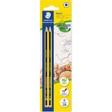 Staedtler 1200 BK2D Noris 2b Kursun Kalem 2' Blister - Standart