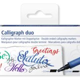 Staedtler 3002 C5 Çift Uçlu Kaligrafi Kalemi 3.5 2.0 mm 5'li