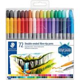 Staedtler 3200 TB72 72'li 0.5-3.0 mm Çift Taraflı Keçeli Kalem