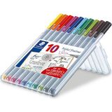 Staedtler 334 SB10AC Trıplus Üçgen Fineliner 10'lu Fosforlu Kalemler