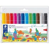 Staedtler 340 WP12 Noris Clup Keçeli Kalem 3.0 mm 12' - Standart