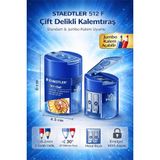 STAEDTLER 512 F Noris Club Çift Delikli Kalemtıraş – Standart & Jumbo Kalem Uyumlu