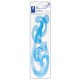 STAEDTLER 571 40 WP Mars Burmester Eğri Cetveller Kutuda 3 Parça, Mavi-Şeffaf
