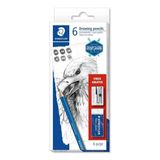 Staedtler 5787120 N:61100C6 Mars Lumograph 6'lı Kurşun Kalem Seti