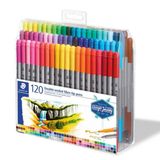 Staedtler Çift Uçlu Keçeli Kalem 120 RENK SET (0.5 mm - 3 mm)