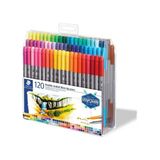 Staedtler Çift Uçlu Keçeli Kalem Seti 120 Renk 0.8 mm 3 mm St