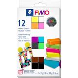Staedtler Fimo Polimer Kil Seti 12 Renk x 25 Gr. Neon (Fosforlu) Renkler