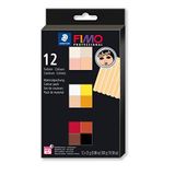 STAEDTLER FIMO Professional Doll Art, fırında sertleşen modelleme hamuru, oyuncak bebeklerin modellenmesi için özel, 12 renkli set, 8073 C12-1