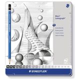 Staedtler Mars Lumograph Dereceli Kalem Karakalem Seti 20'li Metal Kutu (9b-9h)