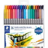 Staedtler & WizDesign 3200 Tb Çift Uçlu Keçeli Kalem – (36 Veya 72 Renk Seçenekleri) - 3200 TB36