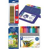 Staedtler & WizDesign Okul Seti - Kurşun Kalem, Kopya Kalemi, Kuru Boya, Pastel Boya, Keçeli Kalem, Kalemtıraş, Makas - OKUL SETİ-3