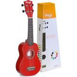 STAGG ABD kırmızı soprano ukulele